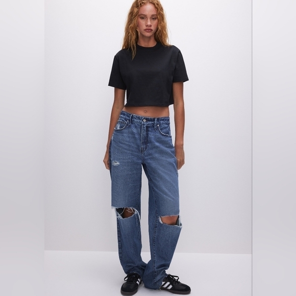 Good American The Cotton Cropped Tee•Size M•NWOT - Picture 3 of 12